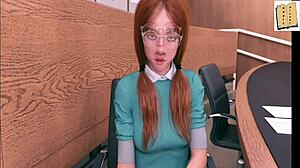 Hot kiss with jill in changing rooms.