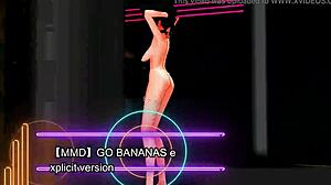 i go bananas with the erotic banana in mmd hentai