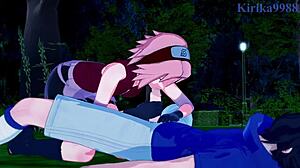 Sakura Haruno And Naruko Uzumaki Have Intense Sex With Sasuke Uchiha