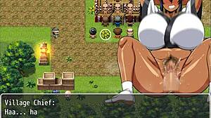 Tanned Girl Natsuki Hentai Game Ep 33 Festival Public Blowgang!