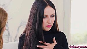 Does Jade Baker's devilish tongue pleasure Lena Paul's pussy quickly?