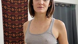 Subtle touches as lesbian teen explores her partner's clit with gentle licks