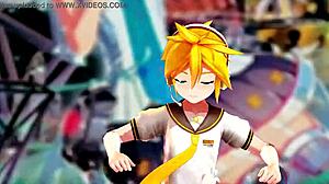 i go bananas with the erotic banana in mmd hentai