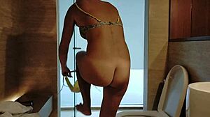 stand up piss in clubhouse shower hot pee on my legs