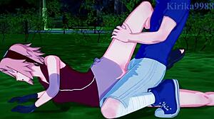 Sakura Haruno And Naruko Uzumaki Have Intense Sex With Sasuke Uchiha