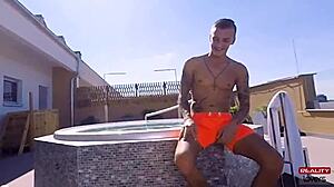 I Watch Caroline Ardolino Sunbathing In Bikini On Terrace.