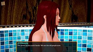 my new family 448, where the blonde milf gets involved in homemade hentai game with erotic tits