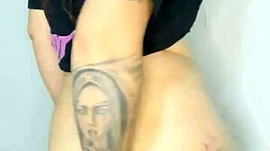 Hot Colombian Teen's First Anal Creampie