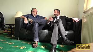 British subslut gets fucked hard and fed cum