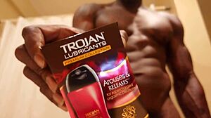 i masturbate my big black cock close-up