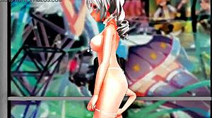 i go bananas with the erotic banana in mmd hentai