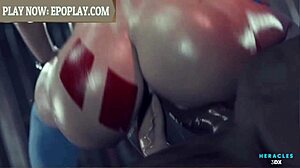 3d anime babe with big ass and tits