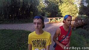 Young Czech Skater Twinks Perform Blowjob and Handjob on Webcam