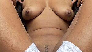 Horny girlfriend masturbates alone at home in amateur video