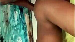 Hot black guy fucking sissy neighbor casually