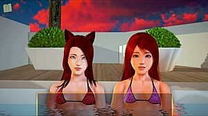 My New Family 350 - Redhead Teen With Small Tits