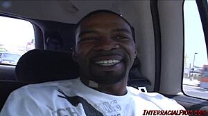 Pretty girl Ann double fucked by black guys