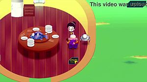 kame paradise 2 - chi chi gives roshi a handjob with big tits and ass