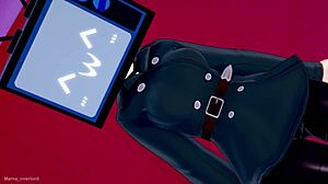 TV woman enjoys playing in the hotel of love.