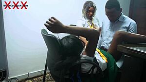 i got lucky with teacher's huge cock at office