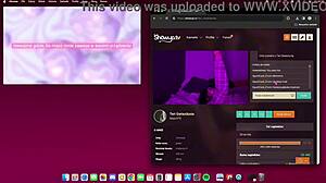 temresa gwiazdunia dances sexy in crossdressing webcam show, stripping and teasing with music