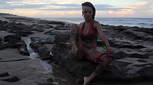 Beach Orgasm Secrets with African Lesbian Babes in Wild Massage