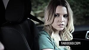 Aubrey Sinclair bangs driving instructor outdoors, so hot! 🔥