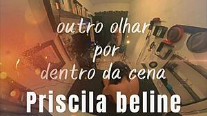 priscila beline, the young brazilian beauty, gets intimate in this amateur scene with natural tits