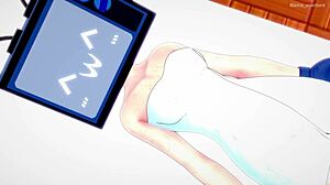 tv woman waits in infirmary with towel