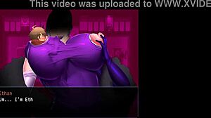 Mistress's Boobs Sucked On in Hentai Game