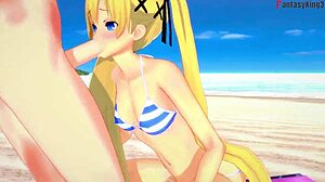 Marie Rose Has Sex on the Beach