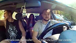 Cute Babe Fucked Hard By Three Guys Outdoors Deepthroat