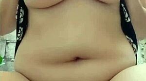 My Pinay ex-wife sent a hot birthday solo vid. Can't believe how horny she got me with those big tits!