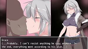 grace explores labyrinth town with fingering and blowjob scenes in this hentai episode