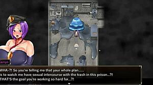 Karryn's Prison Hentai Game Ep 12 Threesome With Slime And Thug