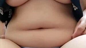 My Pinay ex-wife sent a hot birthday solo vid. Can't believe how horny she got me with those big tits!