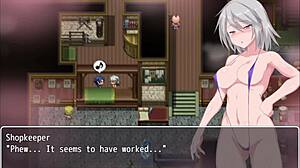 grace explores labyrinth town with fingering and blowjob scenes in this hentai episode