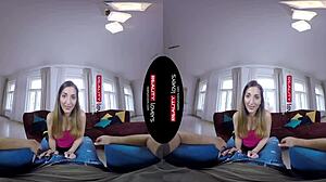 RealityLovers brings my Latin VR babe riding me wild. Can't get enough of her moves!