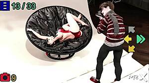 i show my tits in red suit