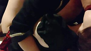 i love my girl in red skirt cosplay.