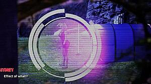 name 88s triangle 07 - hot black haired babe gets creampied?