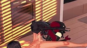 lita chevy deep-throats a huge cock and gets massive cumshot