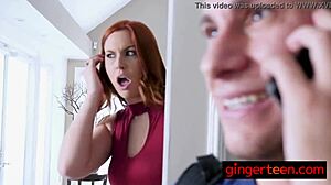 Sexy Ginger Babe With Bouncy Ass And Petite Tits.