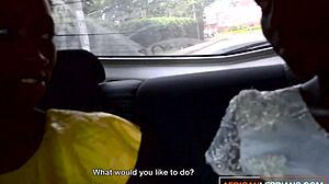 African Lesbians Start Flirting in Taxi Before Intense Bedroom Action