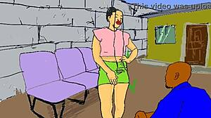 Lonely African Babe Gets Fucked by Local Nailcutter