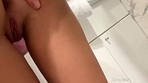 Young Babe Feels Excited Sucking And Fucking In Bathroom After College