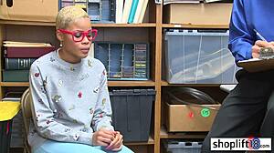 black teen got busted by cop for stealing leash