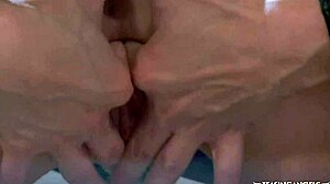 Lucky dude bangs two naughty chicks in hardcore threesome