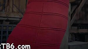 Latex competition turns into bdsm sucking and fucking