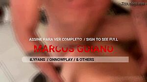 Marcos goiano performs deepthroat bareback on big cock.
